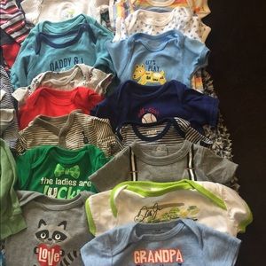 One Pieces - Large Baby boy Bundle 0-3 One Pieces - Large Baby boy Bundle 0-3
